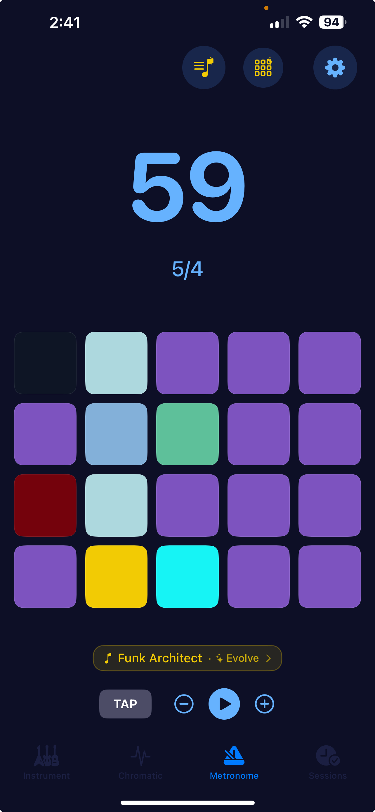 TuneTheory Metronome screenshot
